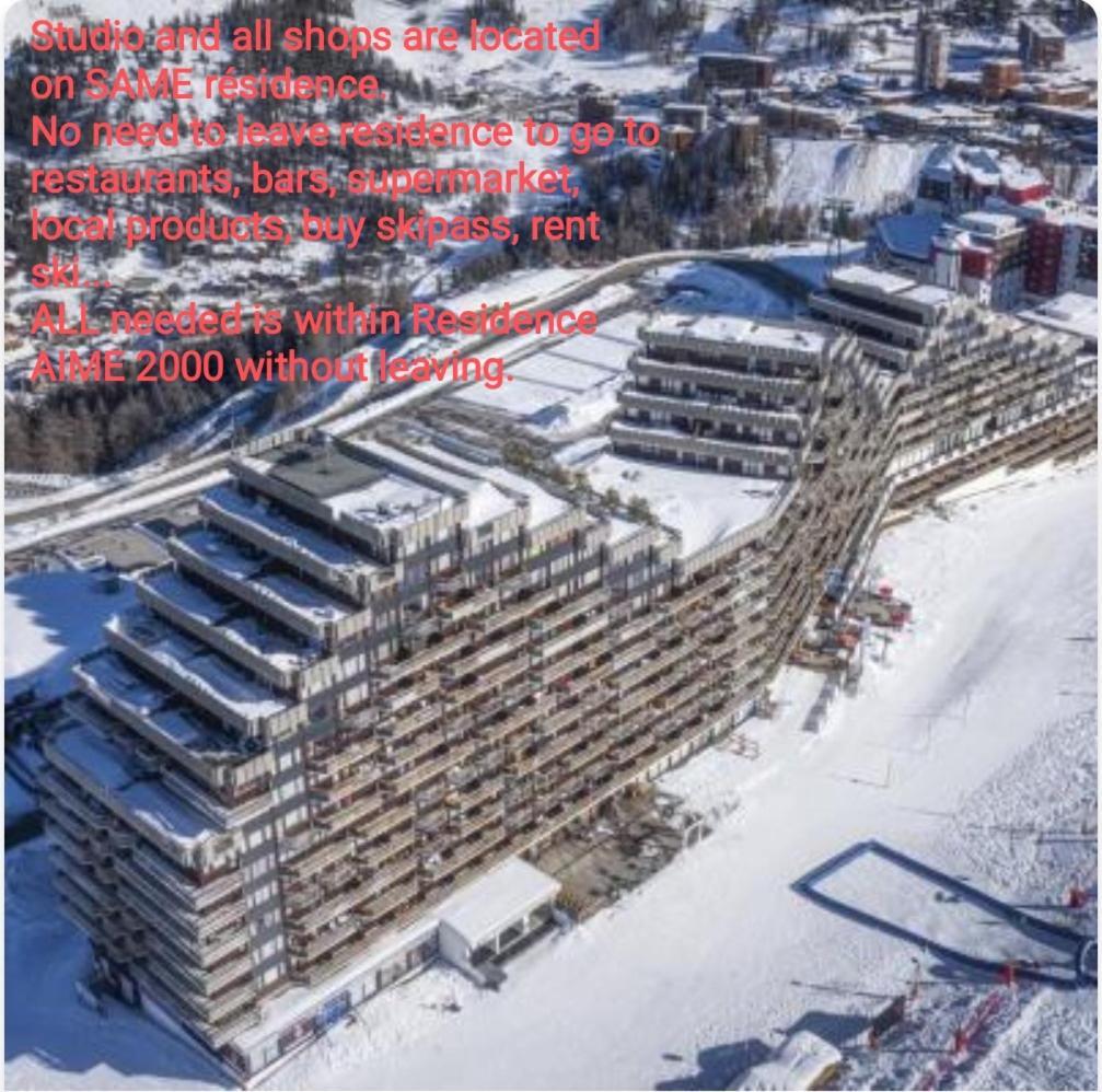 Studio Cosy 2100M Pied Des Pistes-Direct To Ski Slopes-Ski In Ski Out-La Plagne Aime 2000 Екстер'єр фото