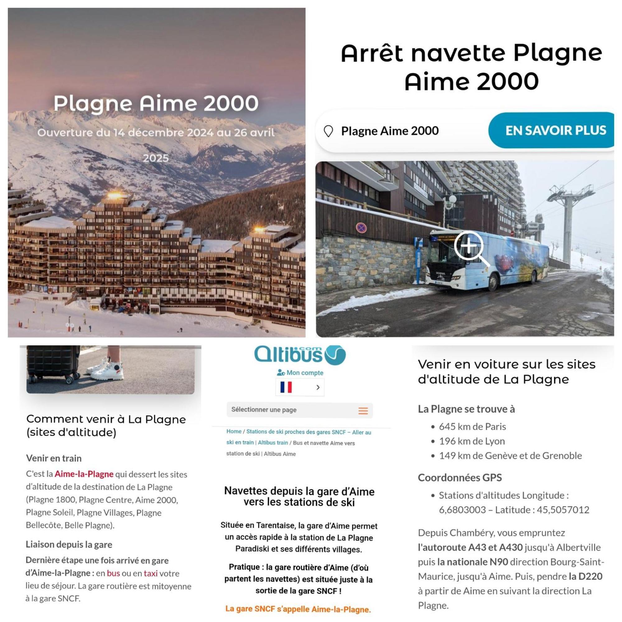 Studio Cosy 2100M Pied Des Pistes-Direct To Ski Slopes-Ski In Ski Out-La Plagne Aime 2000 Екстер'єр фото